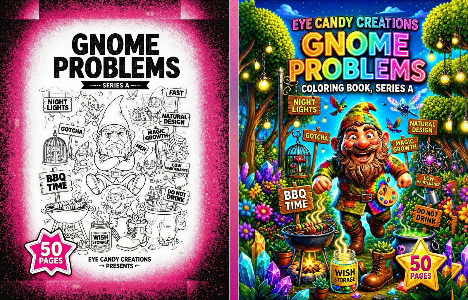 GNOME PROBLEMS COLORING BOOK